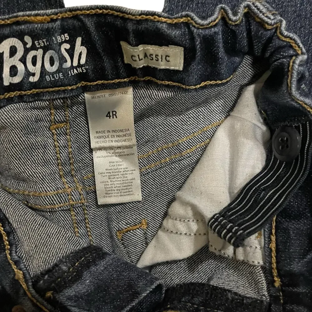 OshKosh B'gosh Toddler Dark Blue Straight-Leg Jeans Boys Size 4 Regular